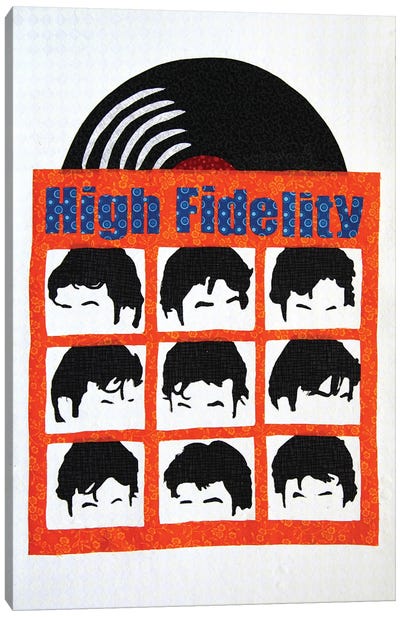 High Fidelity Canvas Art Print - Pop Fabric Posters by Ali Scher