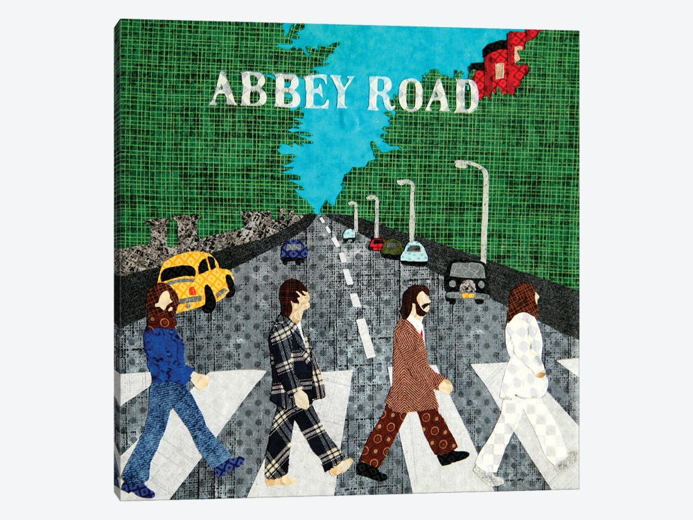 Abbey Road by Pop Fabric Posters by Ali Scher 1-piece Canvas Art Print
