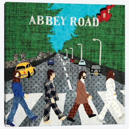 Abbey Road Canvas Print #PFP2} by Pop Fabric Posters by Ali Scher Art Print