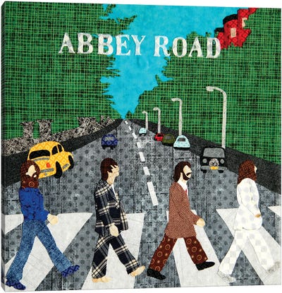 Abbey Road Canvas Art Print - Pop Fabric Posters by Ali Scher