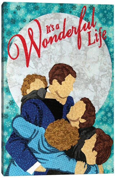 It's A Wonderful Life Canvas Art Print - Pop Fabric Posters by Ali Scher