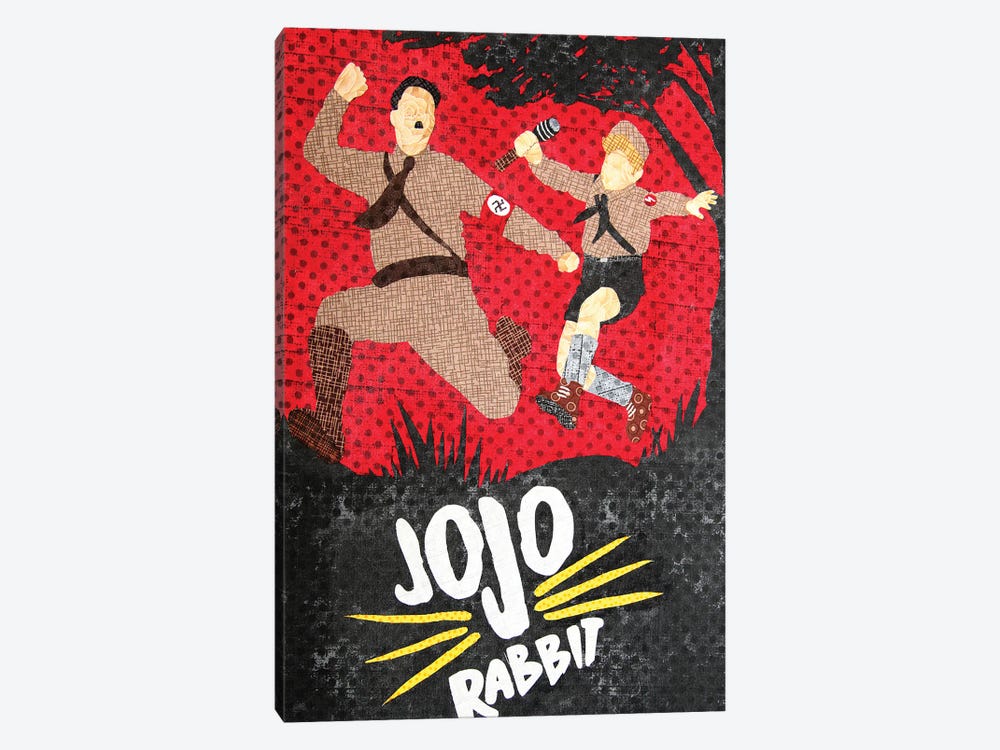 Jojo Rabbit by Pop Fabric Posters by Ali Scher 1-piece Canvas Art Print