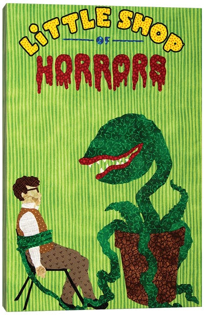 Little Shop Of Horrors Canvas Art Print - Pop Fabric Posters by Ali Scher