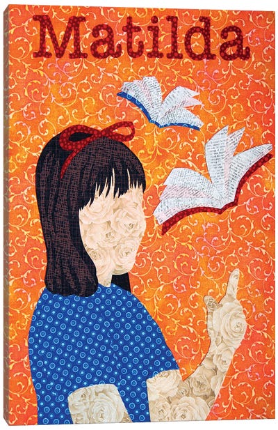 Matilda Canvas Art Print - Pop Fabric Posters by Ali Scher