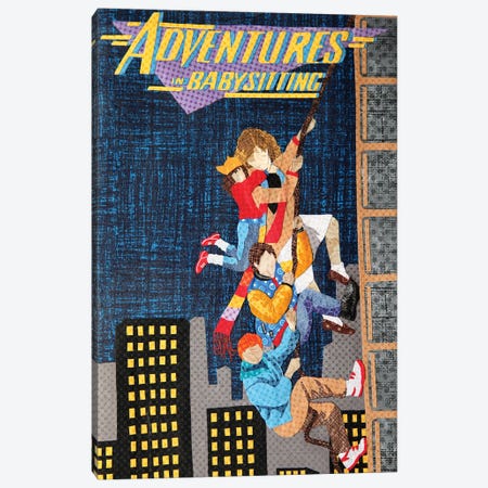 Adventures In Babysitting Canvas Print #PFP3} by Pop Fabric Posters by Ali Scher Art Print
