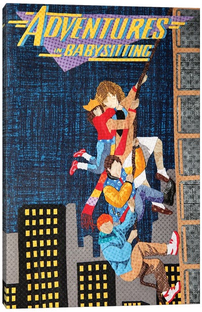 Adventures In Babysitting Canvas Art Print - Pop Fabric Posters by Ali Scher