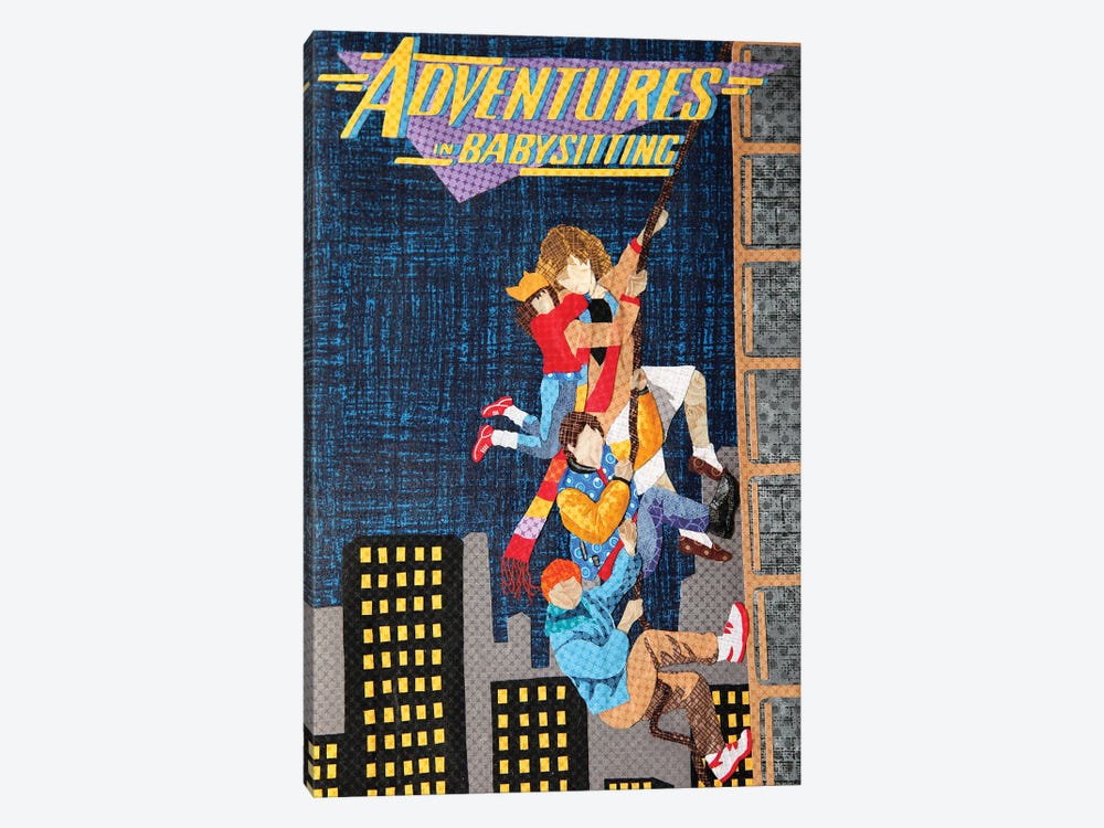 Adventures In Babysitting by Pop Fabric Posters by Ali Scher 1-piece Canvas Wall Art