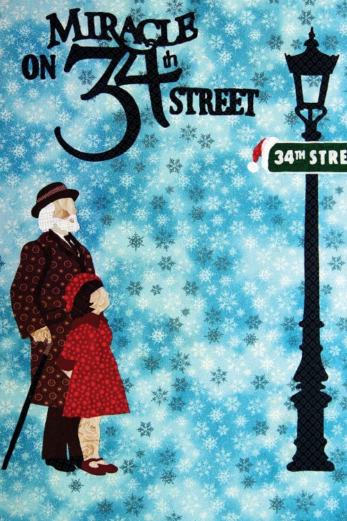 Miracle On 34th Street by Pop Fabric Posters by Ali Scher wall art