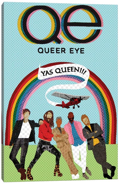 Queer Eye Canvas Art Print - Pop Fabric Posters by Ali Scher