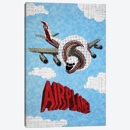 Airplane Canvas Print #PFP48} by Pop Fabric Posters by Ali Scher Canvas Art Print