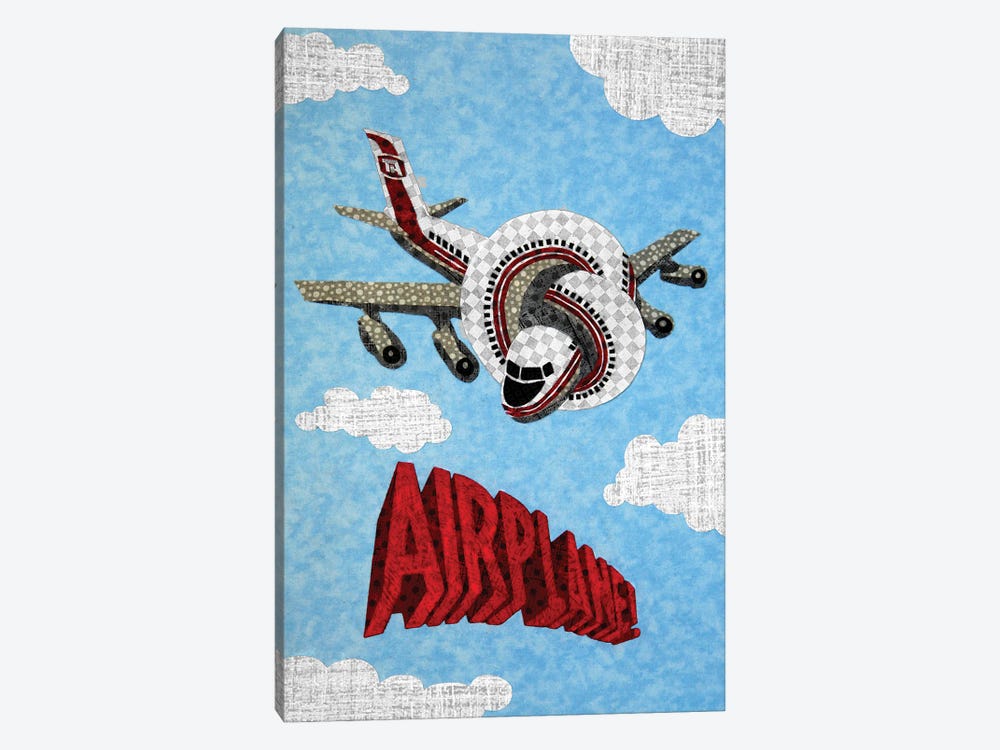 Airplane by Pop Fabric Posters by Ali Scher 1-piece Canvas Print