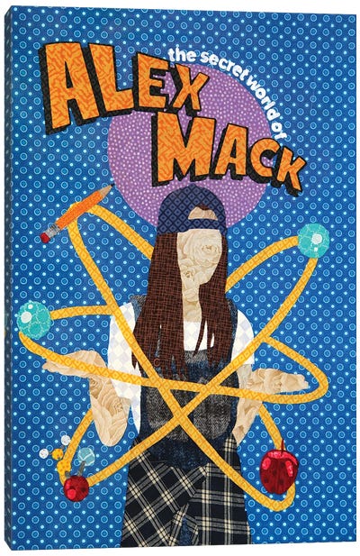 Alex Mack Canvas Art Print - Sitcoms & Comedy TV Show Art