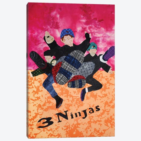 3 Ninjas Canvas Print #PFP51} by Pop Fabric Posters by Ali Scher Canvas Wall Art