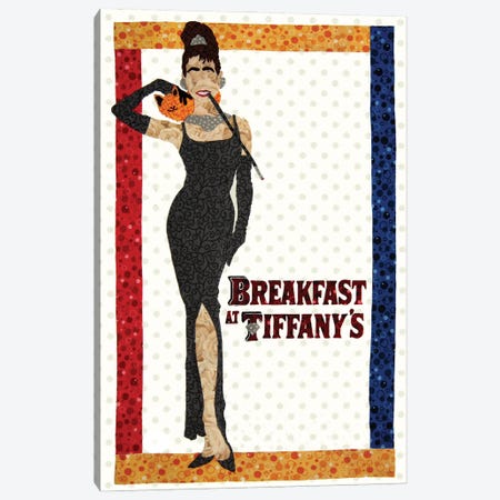 Breakfast At Tiffany's Canvas Print #PFP53} by Pop Fabric Posters by Ali Scher Canvas Wall Art