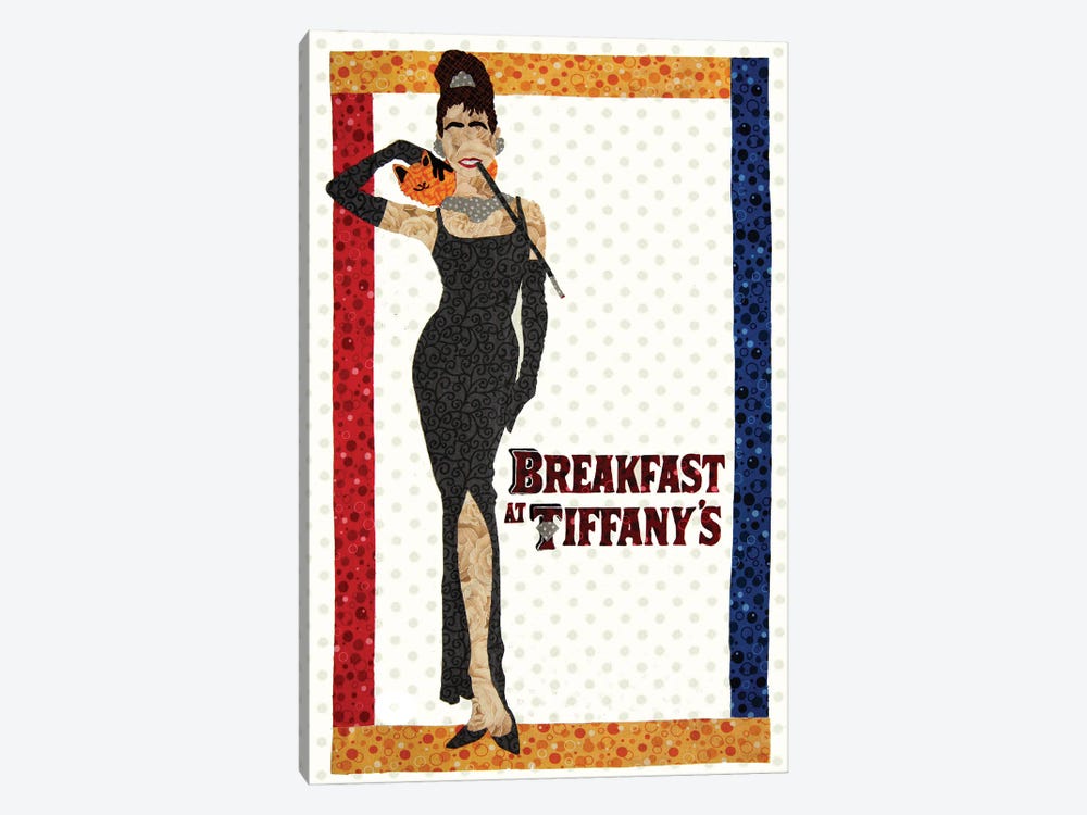 Breakfast At Tiffany's by Pop Fabric Posters by Ali Scher 1-piece Canvas Art Print
