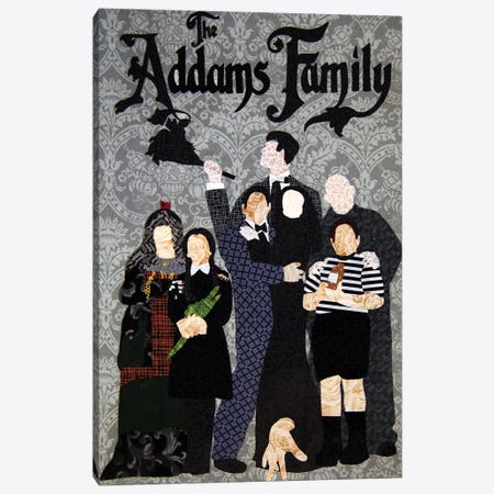 Addams Family Canvas Print #PFP54} by Pop Fabric Posters by Ali Scher Canvas Print