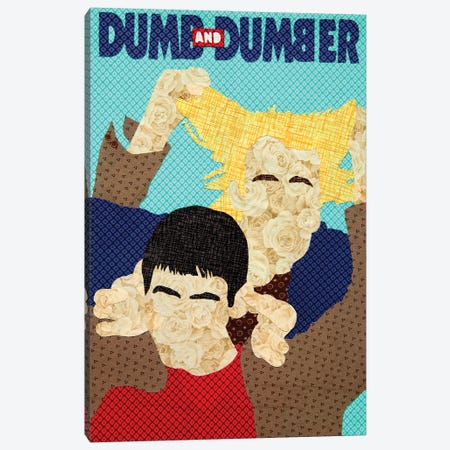 Dumb And Dumber Canvas Print #PFP58} by Pop Fabric Posters by Ali Scher Canvas Art