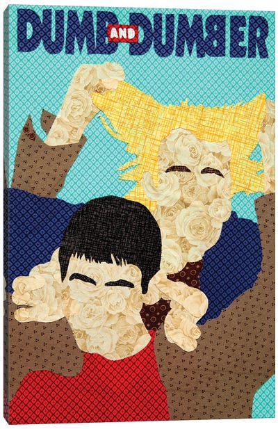 Dumb And Dumber Canvas Art Print - Pop Fabric Posters by Ali Scher