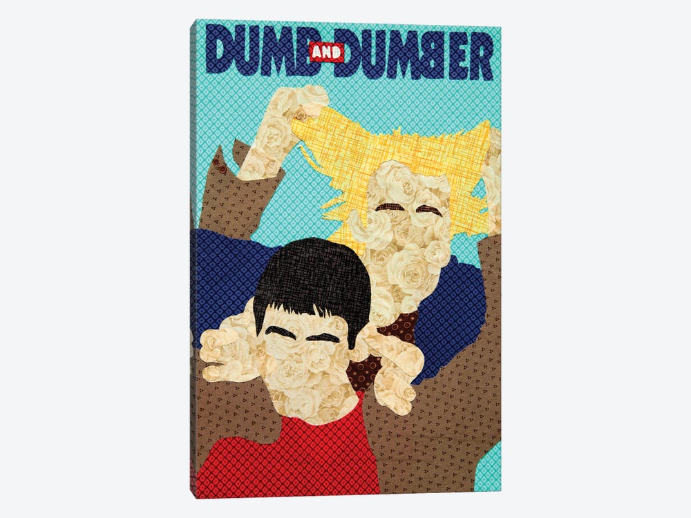 Dumb And Dumber by Pop Fabric Posters by Ali Scher 1-piece Canvas Wall Art