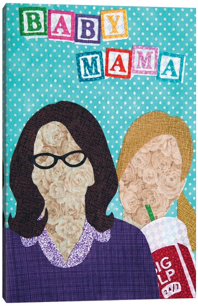 Baby Mama Canvas Art Print - Pop Fabric Posters by Ali Scher