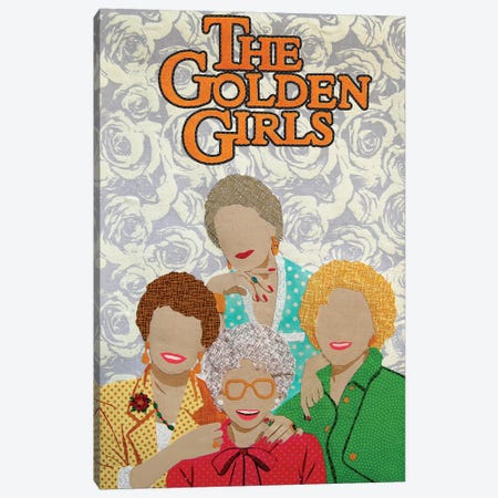 Golden Girls Canvas Print #PFP61} by Pop Fabric Posters by Ali Scher Canvas Art Print