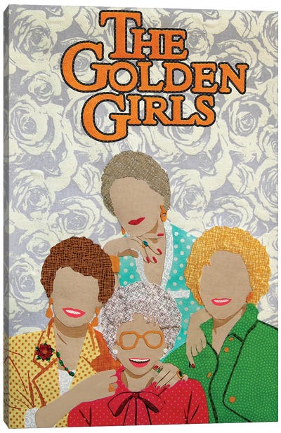 Golden Girls Canvas Art Print - Pop Fabric Posters by Ali Scher
