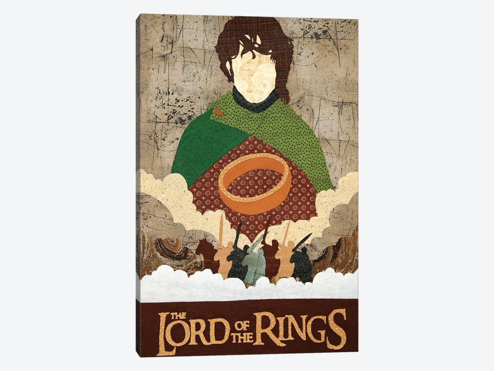 Lord Of The Rings by Pop Fabric Posters by Ali Scher 1-piece Canvas Art Print