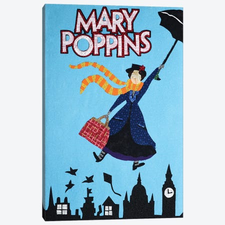 Mary Poppins Canvas Print #PFP65} by Pop Fabric Posters by Ali Scher Canvas Artwork