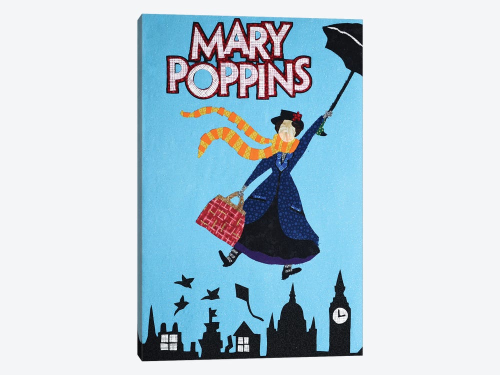 Mary Poppins by Pop Fabric Posters by Ali Scher 1-piece Canvas Artwork