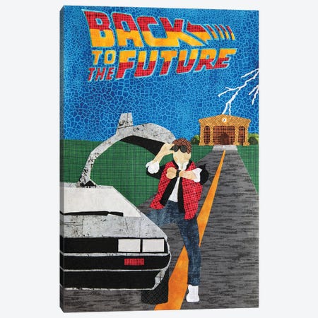 Back To The Future Canvas Print #PFP6} by Pop Fabric Posters by Ali Scher Canvas Wall Art