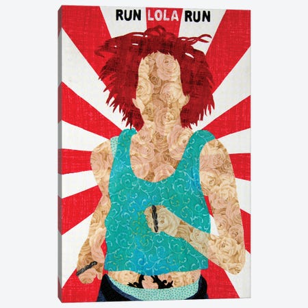 Run Lola Run Canvas Print #PFP71} by Pop Fabric Posters by Ali Scher Canvas Wall Art