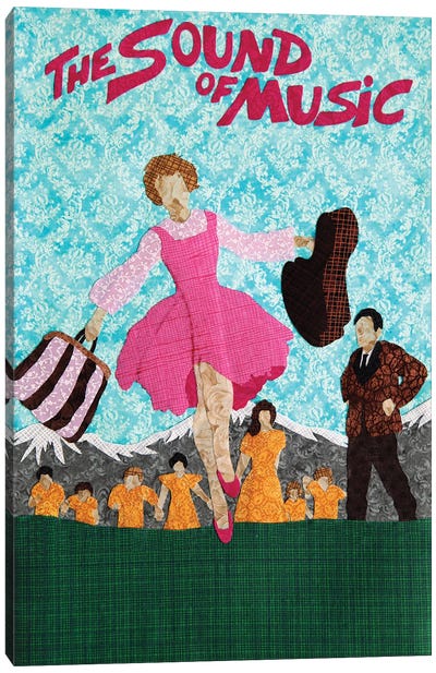 The Sound Of Music Canvas Art Print - Pop Fabric Posters by Ali Scher