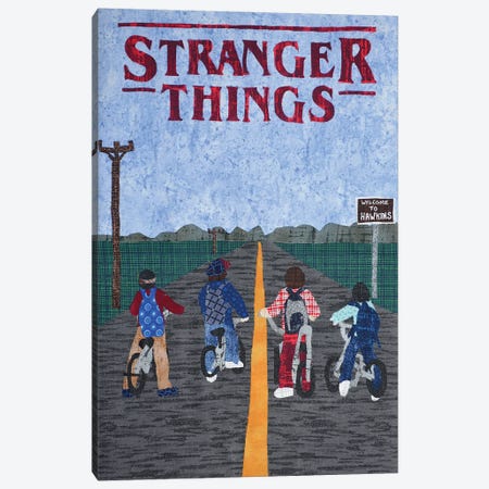 Stranger Things Canvas Print #PFP76} by Pop Fabric Posters by Ali Scher Canvas Art Print