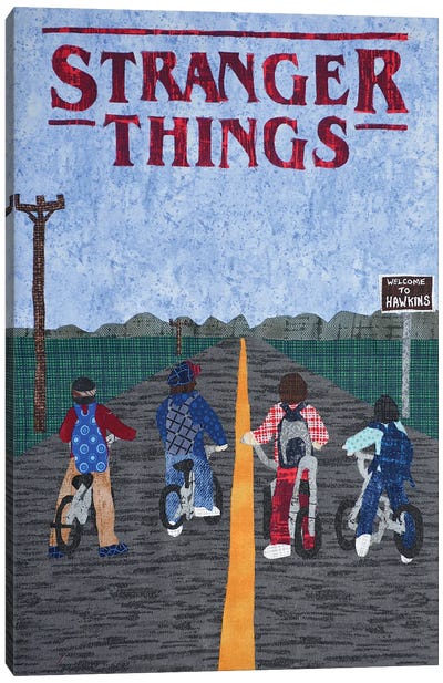 Stranger Things Canvas Art Print - Pop Fabric Posters by Ali Scher