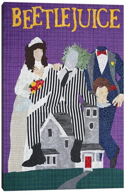 Beetlejuice Canvas Art Print - Pop Fabric Posters by Ali Scher