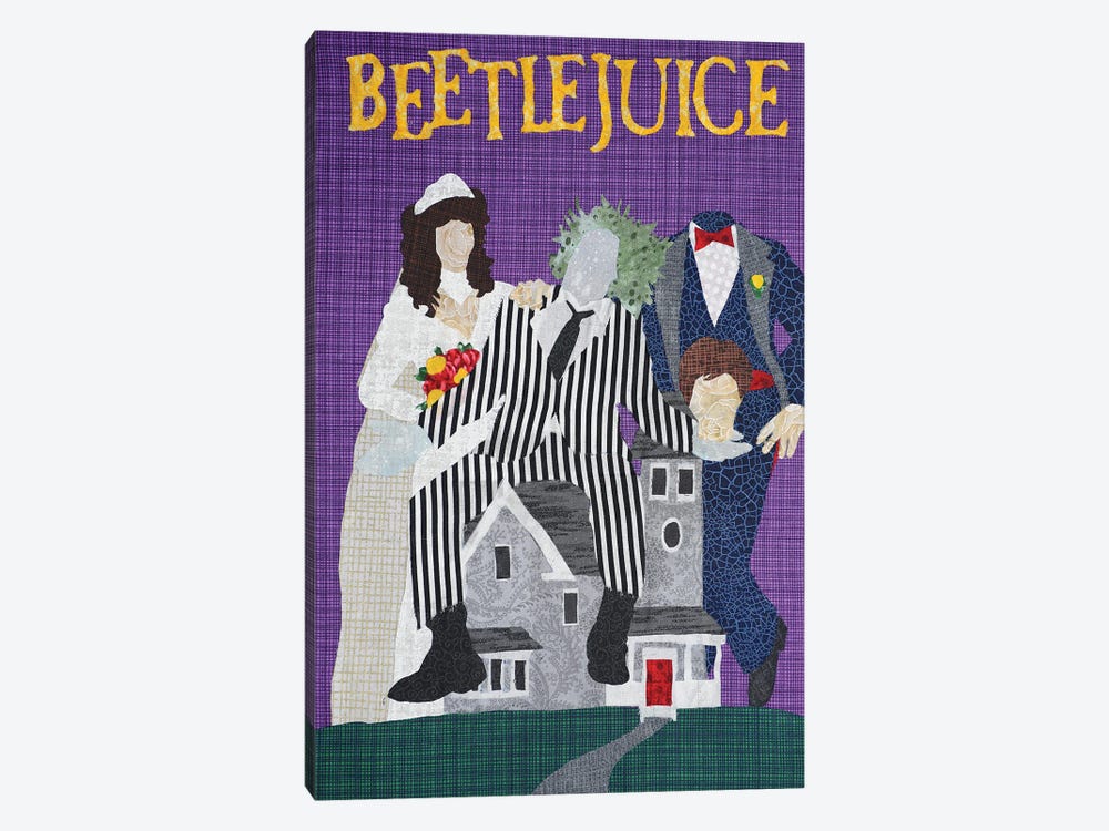 Beetlejuice by Pop Fabric Posters by Ali Scher 1-piece Canvas Wall Art