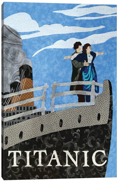 Titanic Canvas Art Print - Pop Fabric Posters by Ali Scher