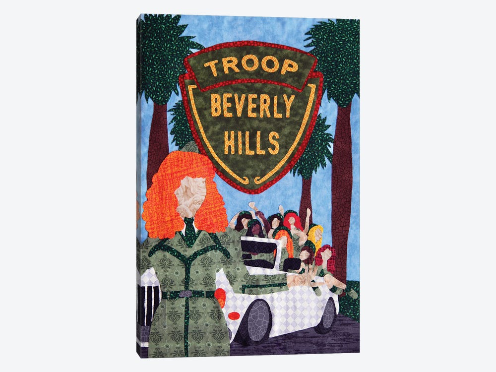 Troop Beverly Hills by Pop Fabric Posters by Ali Scher 1-piece Canvas Art