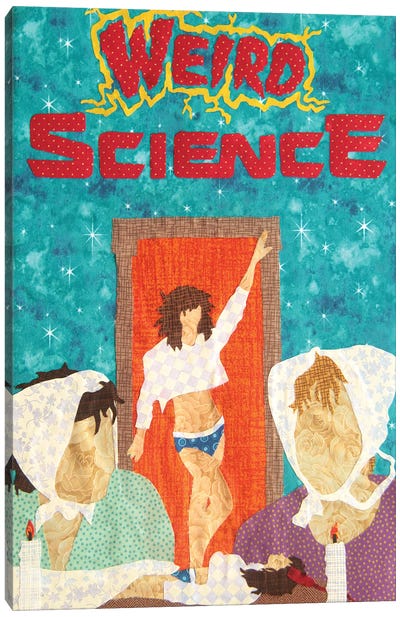 Weird Science Canvas Art Print - Pop Fabric Posters by Ali Scher