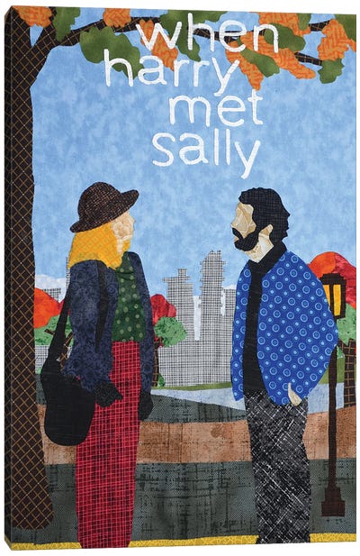 When Harry Met Sally Canvas Art Print - Pop Fabric Posters by Ali Scher