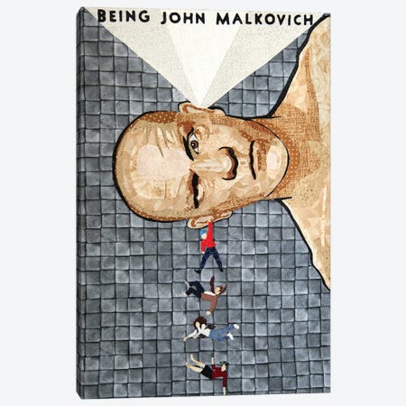 Being John Malkovich Canvas Print #PFP8} by Pop Fabric Posters by Ali Scher Art Print