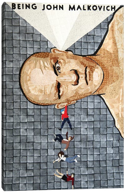 Being John Malkovich Canvas Art Print - Pop Fabric Posters by Ali Scher