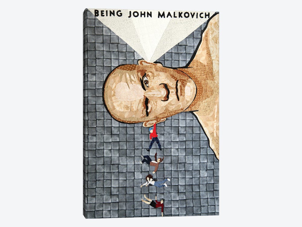 Being John Malkovich by Pop Fabric Posters by Ali Scher 1-piece Canvas Print