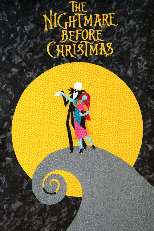 Nightmare Before Christmas by Pop Fabric Posters by Ali Scher wall art