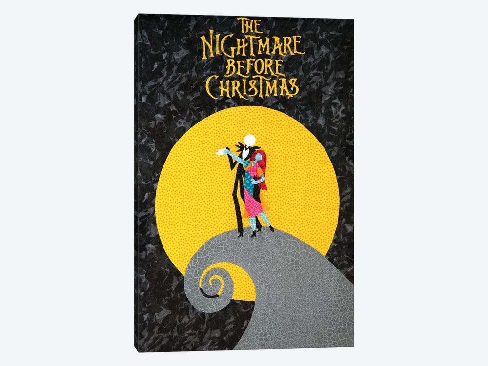 Nightmare Before Christmas by Pop Fabric Posters by Ali Scher 1-piece Canvas Artwork