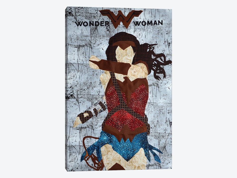 Wonder Woman by Pop Fabric Posters by Ali Scher 1-piece Canvas Art Print
