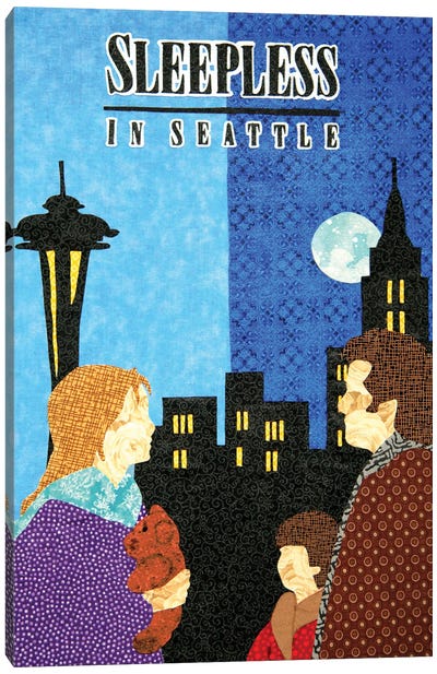 Sleepless In Seattle Canvas Art Print - Pop Fabric Posters by Ali Scher