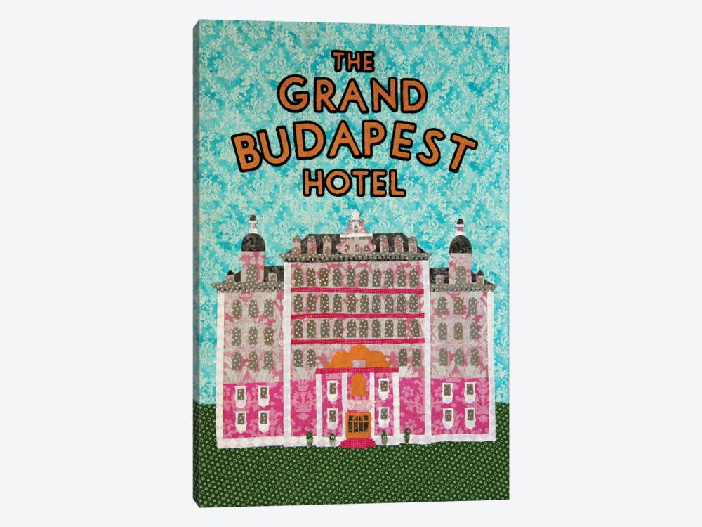 Grand Budapest Hotel by Pop Fabric Posters by Ali Scher 1-piece Canvas Print