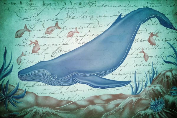 Kids Nautical Art: Depth of The Sea by 5by5collective
