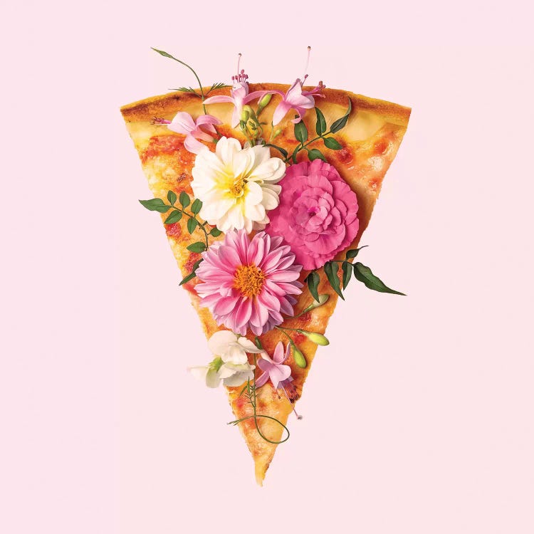 Floral Pizza by Paul Fuentes wall art